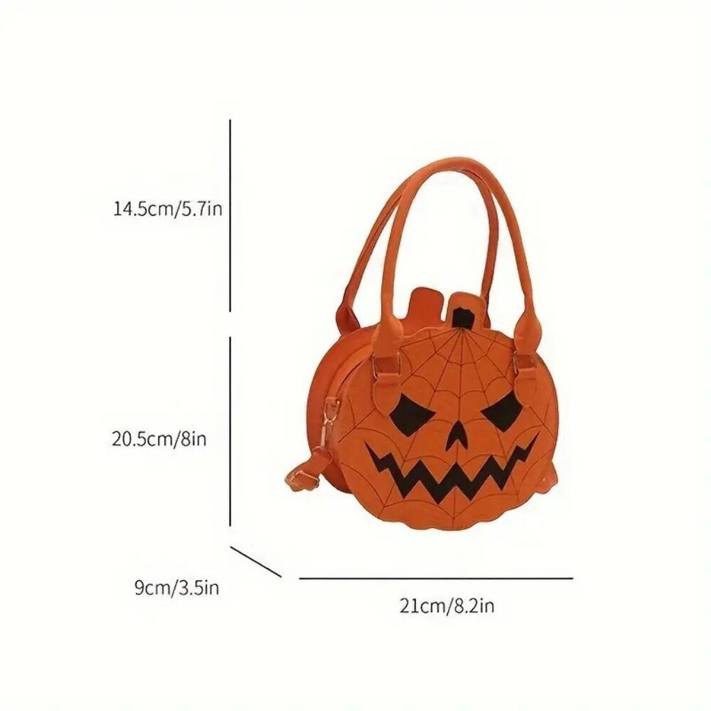 Pumpkin Crossbody Bag with Spider Web Crossbody NWT​ - Picture 4 of 5